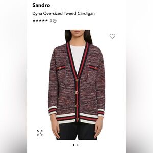 Sandro tweed cardigan